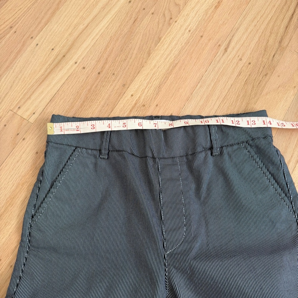 Bevy Flog Dafna Pinstripe Pull on Stripe OG Pants Slim Skinny Size 26 Office - Picture 7 of 11